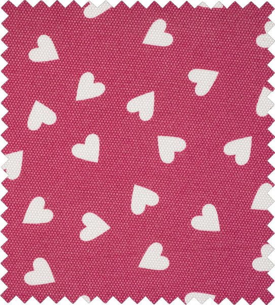 Hobby Gift MRM/189 | Raspberry Heart Print Med Sewing Basket | 18½x26x15cm - hanrattycraftsgifts.co.uk