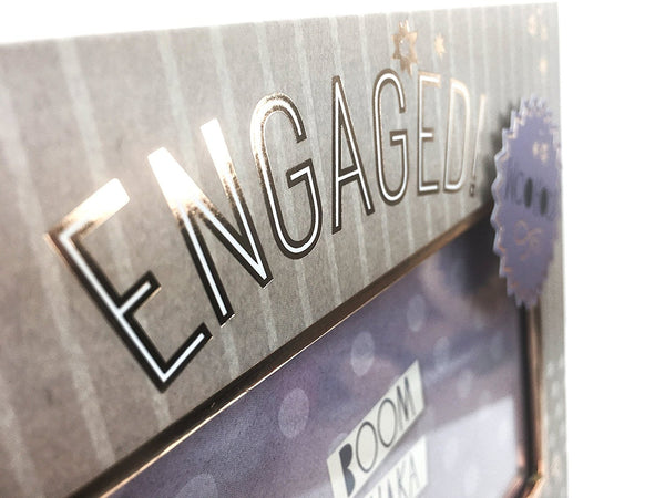 Engagement Photo Frame Gift Modern and Funky With Sentiments - hanrattycraftsgifts.co.uk