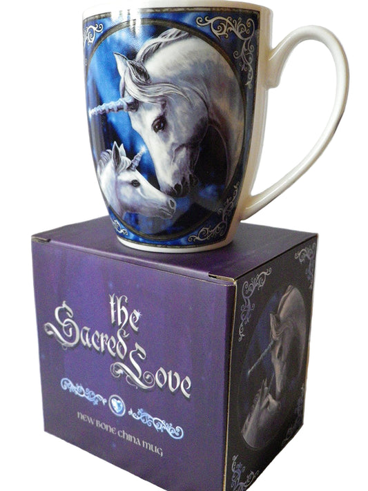 Fantasy New Bone China Mug - Unicorn and Foal - hanrattycraftsgifts.co.uk