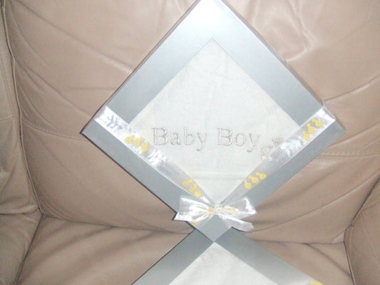 baby boy hooded towel - hanrattycraftsgifts.co.uk