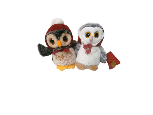 christmas owl one from avalible stock supplied 14cm - hanrattycraftsgifts.co.uk