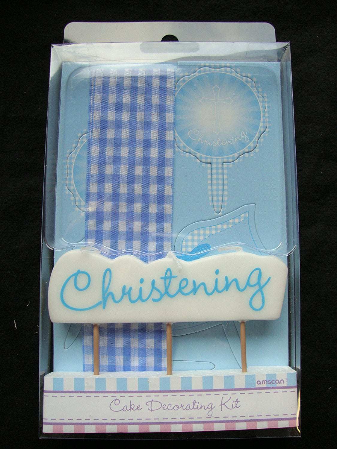 Amscan Christening Booties Cake Decorating Kits, Blue - hanrattycraftsgifts.co.uk