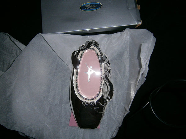 the juliana collection ballet shoe silver plated photo frame - hanrattycraftsgifts.co.uk
