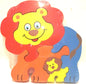 5 Piece Big Wood Lion and Cub Puzzle