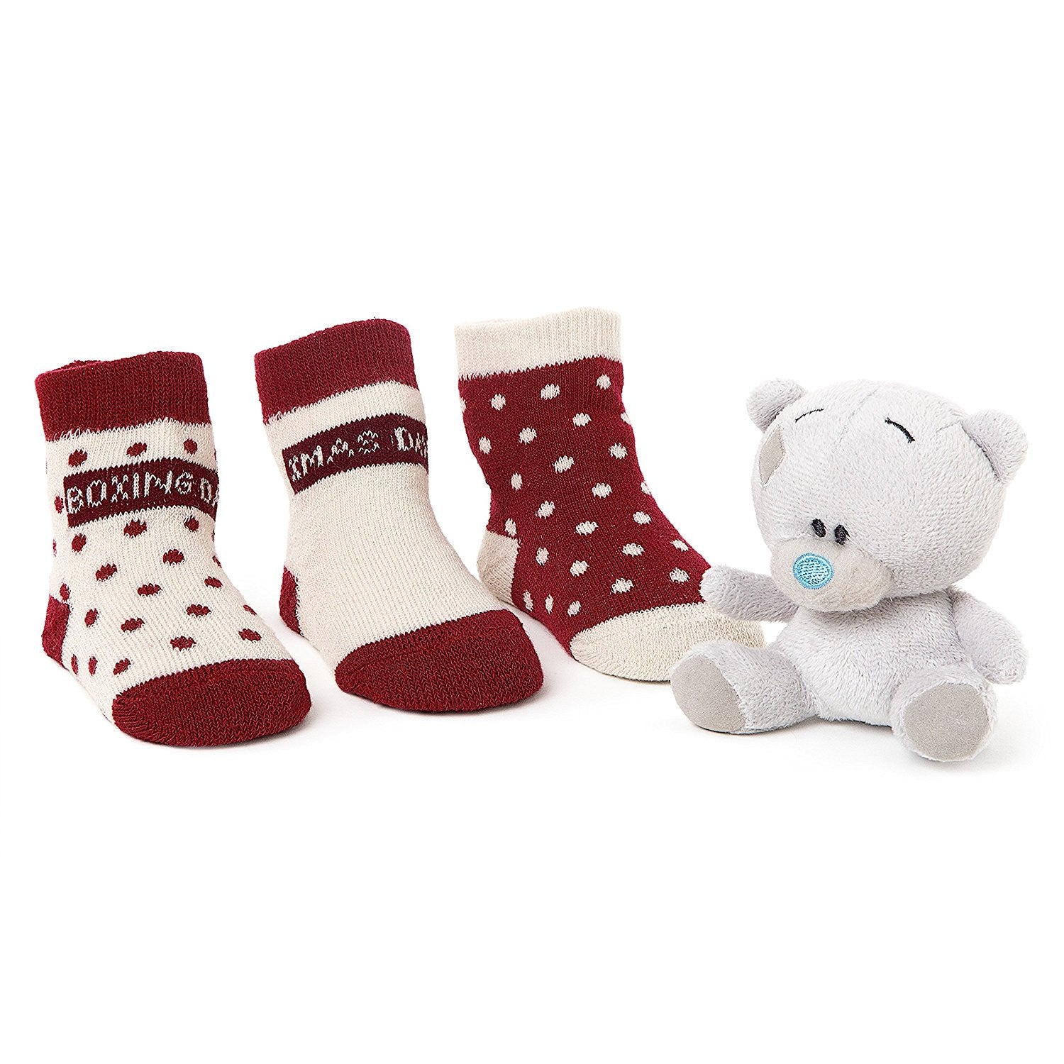 Tiny Tatty Teddy Me To You Soft Toy and Christmas Socks Gift Set - hanrattycraftsgifts.co.uk