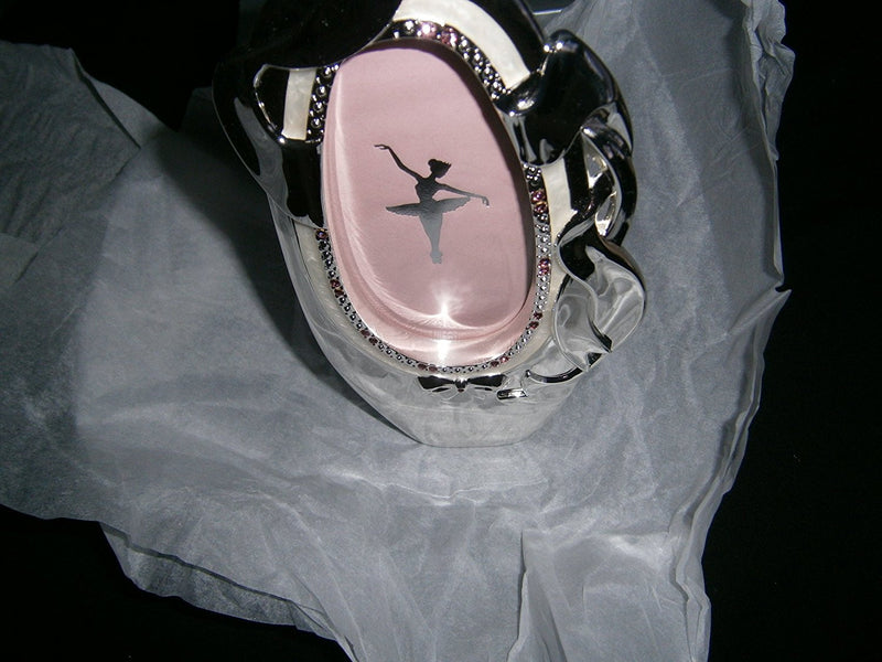 the juliana collection ballet shoe silver plated photo frame - hanrattycraftsgifts.co.uk