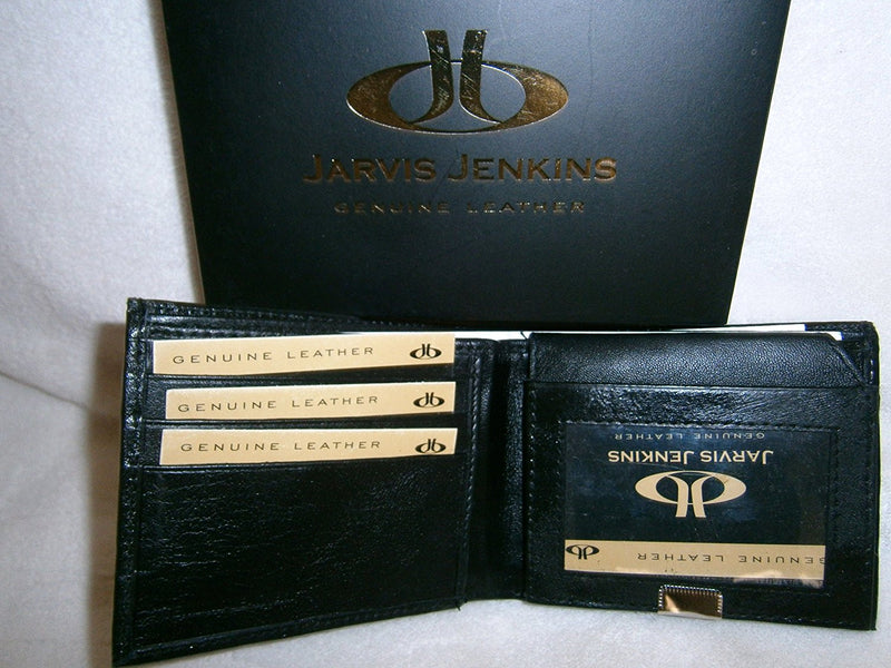 jarvis jenkins genuine leather mans wallet black - hanrattycraftsgifts.co.uk