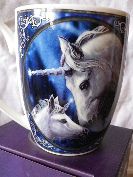 Fantasy New Bone China Mug - Unicorn and Foal - hanrattycraftsgifts.co.uk
