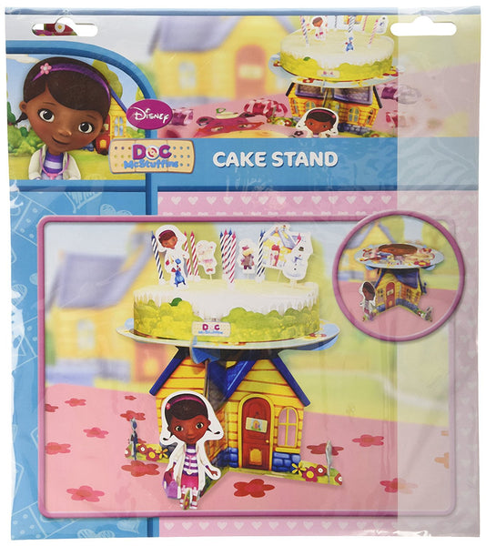 Amscan Doc McStuffins Cake Stand with Characters Party Accessory - hanrattycraftsgifts.co.uk