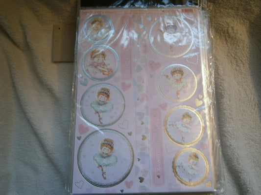 sugarbuttons by kathryn x sparkly topper ballet cuties - hanrattycraftsgifts.co.uk