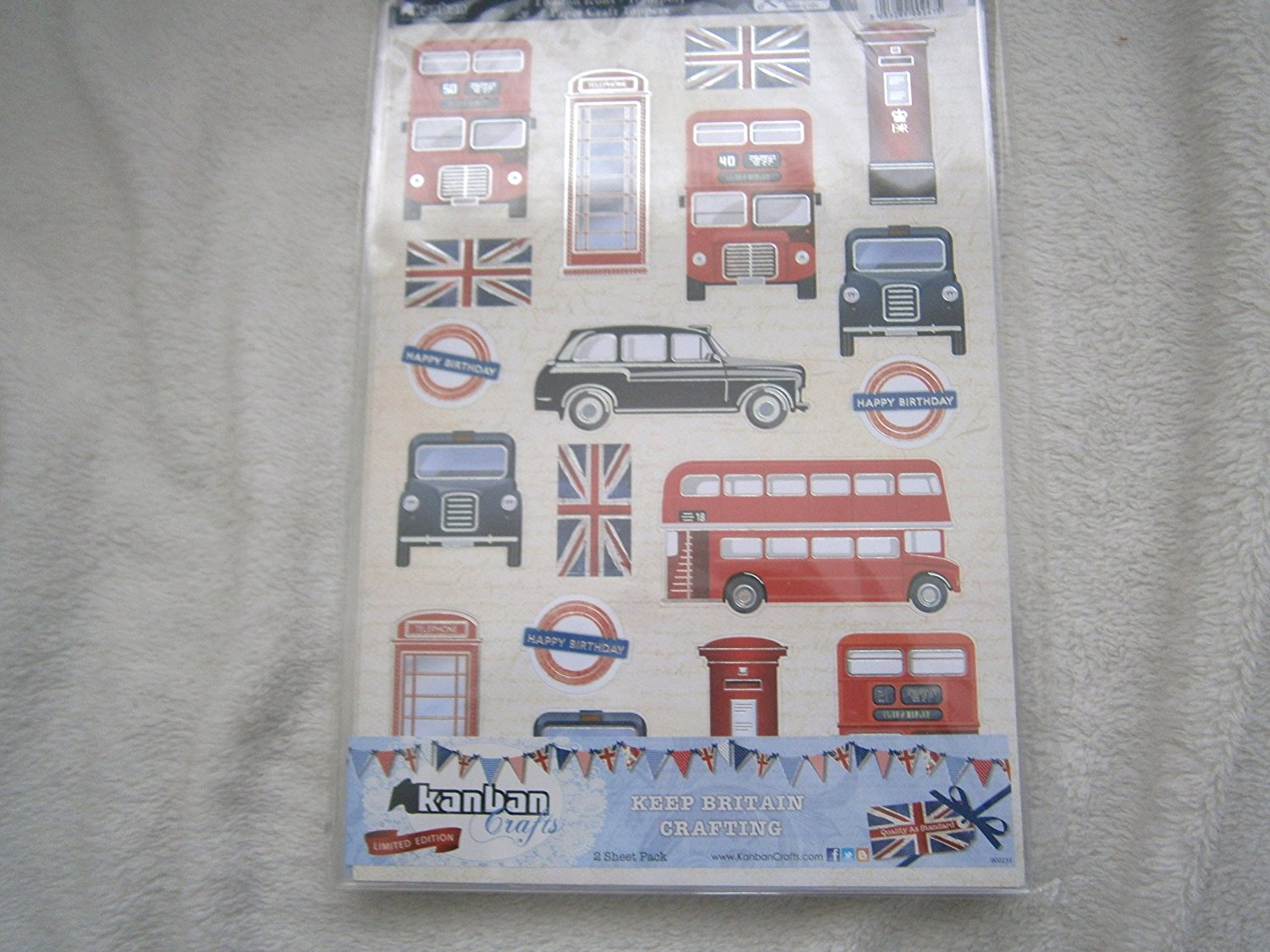 london icons-transport 2pack papercraft toppers - hanrattycraftsgifts.co.uk