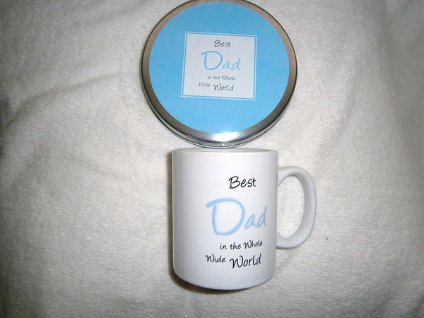 dad mug in a tin gift BEST DAD IN THE WHOLE WIDE WORLD - hanrattycraftsgifts.co.uk