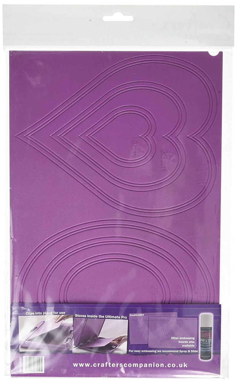 Crafter's Companion Ulti-Boxes Ultimate Pro Embossing Board, Purple - hanrattycraftsgifts.co.uk