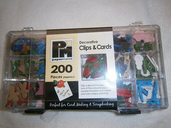 papermania decorative clips cards 200pcs approx - hanrattycraftsgifts.co.uk