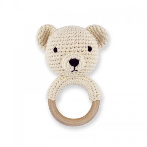 imajo banbe  crochet  ring rattle  bear