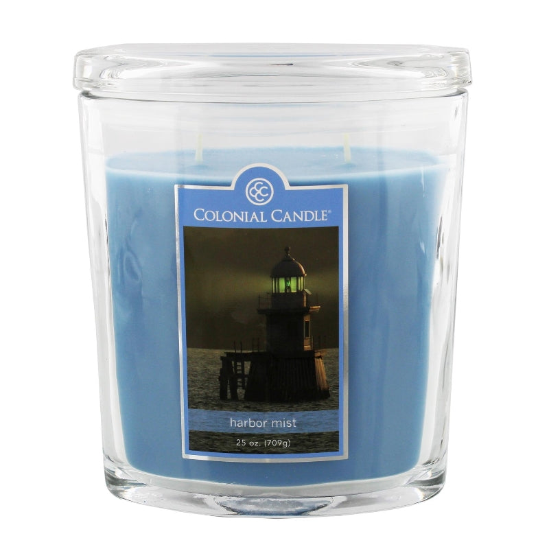 Colonial Candle 25oz Glass Jar Harbour Mist Candle - hanrattycraftsgifts.co.uk